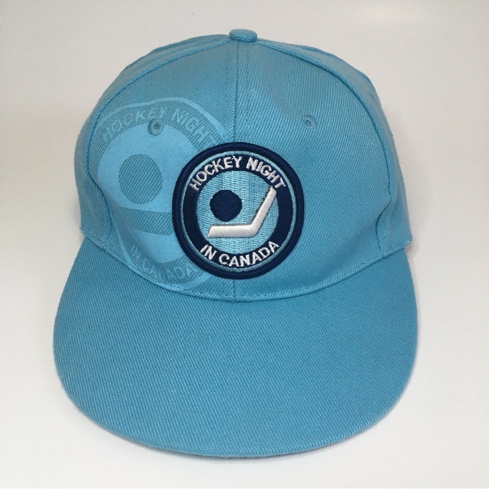 Hockey Night in Canada Budweiser Snap Back Hat Light blue